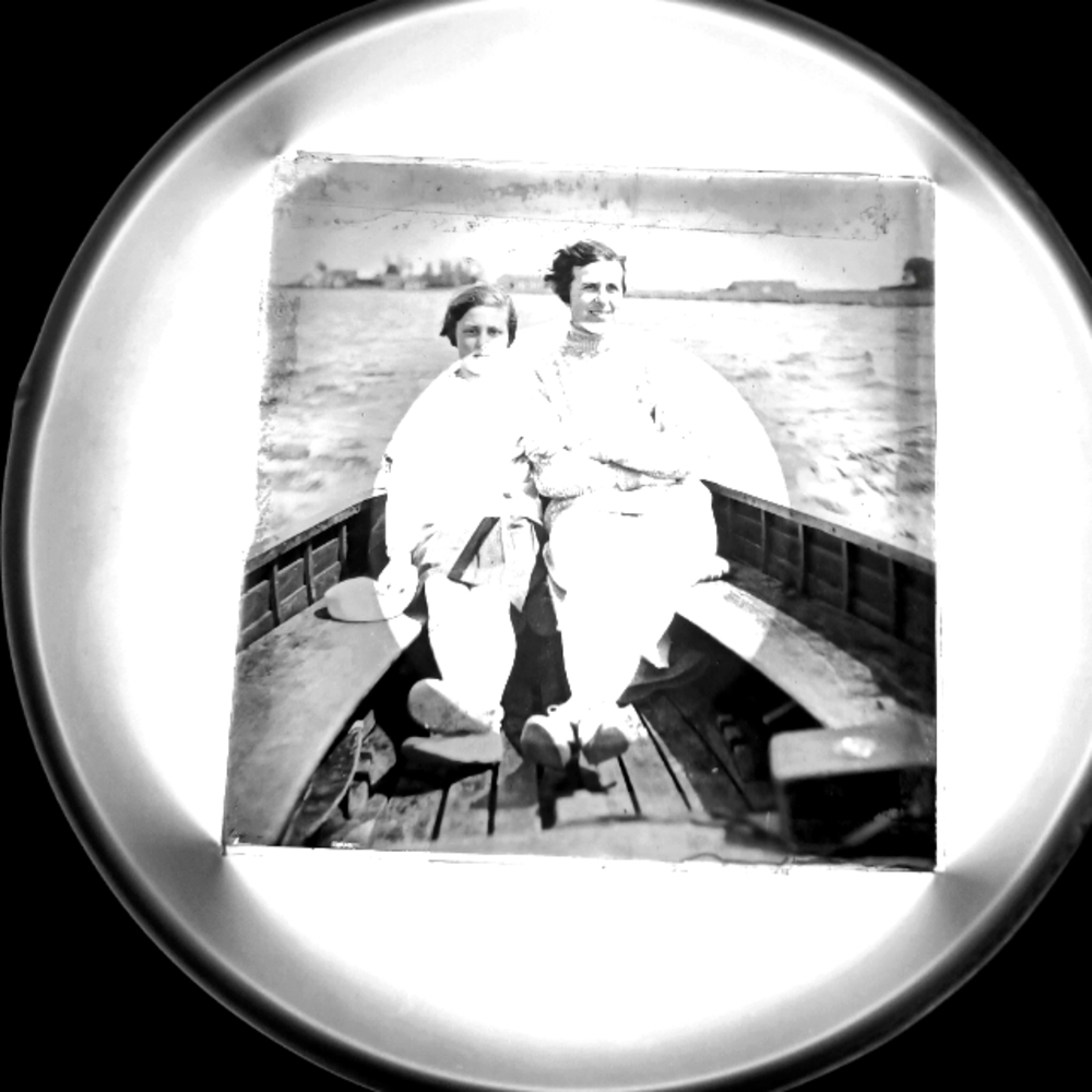Early 1900s antique glass negative